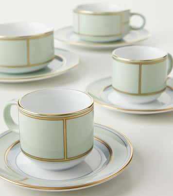 Set di 2 tazzine da caffè e piattini Diva in porcellana | Ginori 1735