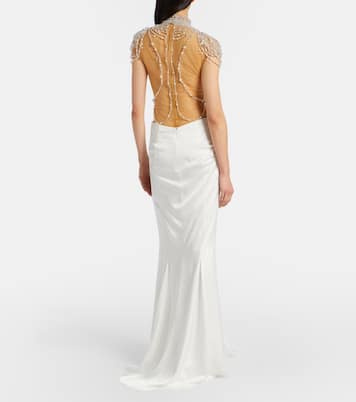 Verzierte Robe Zsa Zsa | Clio Peppiatt