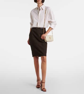 Schultertasche Lou Mini aus Matelassé-Leder | Saint Laurent