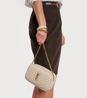 Schultertasche Lou Mini aus Matelassé-Leder | Saint Laurent