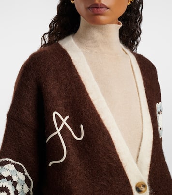 Cardigan mit Häkelstrick | Alémais