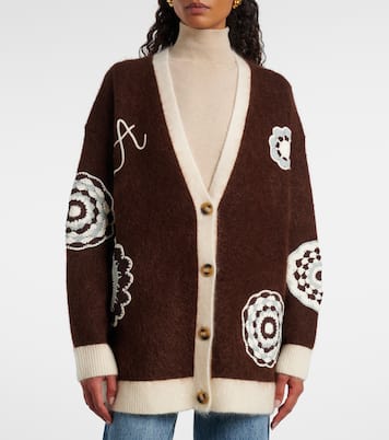 Cardigan mit Häkelstrick | Alémais