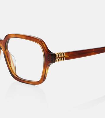 Logo square glasses | Miu Miu