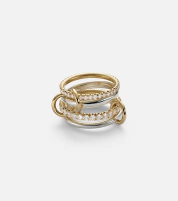 Ring Halley aus 18kt Gelbgold (750/1000) und Sterlingsilber mit Diamanten | Spinelli Kilcollin
