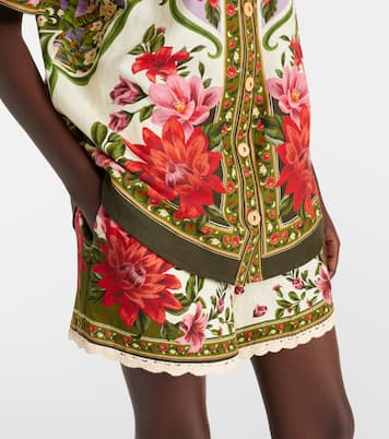 Wonder Rio oversized linen-blend shirt | Farm Rio