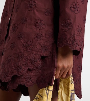 Embroidered cotton shirt | Juliet Dunn