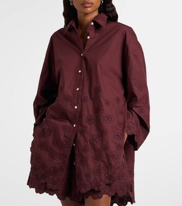 Embroidered cotton shirt | Juliet Dunn