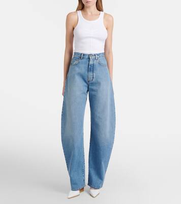 Escarpins compensés 90 en cuir verni | Alaïa