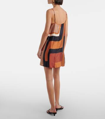 Bedrucktes Minikleid Phylis aus Satin | Faithfull