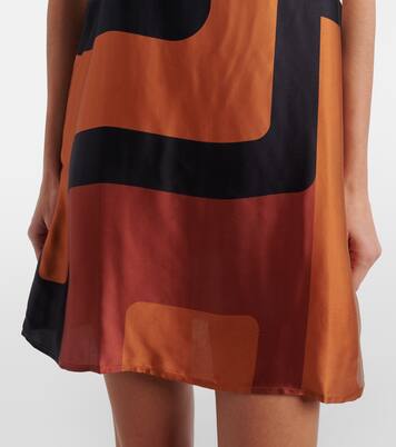 Bedrucktes Minikleid Phylis aus Satin | Faithfull