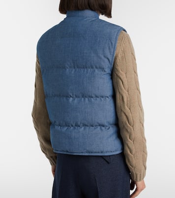 Wattierte Jacke Kris aus Baumwoll-Chambray | Loro Piana