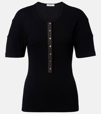 Henley-Top aus Baumwolle und Leinen | Lemaire