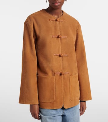 Leather-trimmed suede jacket | Róhe