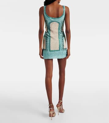 Verziertes Minikleid Palm Jumeirah | Là Fuori