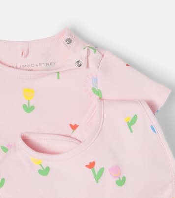 Bébé – Ensemble grenouillère et bavoir en coton | Stella McCartney Kids