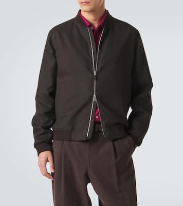 리넨 보머 재킷 | Zegna