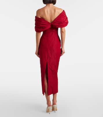 Off-Shoulder-Midikleid aus einem Baumwollgemisch | Magda Butrym