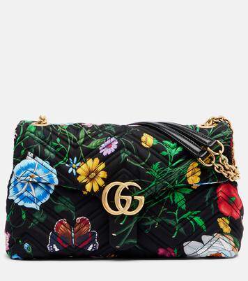 Bolso al hombro GG Marmont Medium floral | Gucci