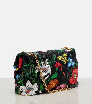 Bolso al hombro GG Marmont Medium floral | Gucci
