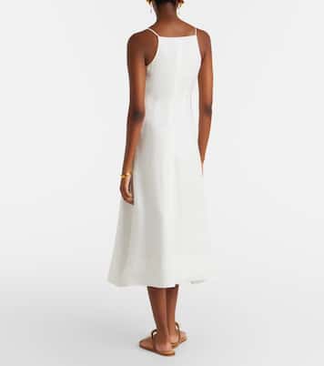 Georges linen midi dress | Veronica Beard
