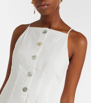 Georges linen midi dress | Veronica Beard