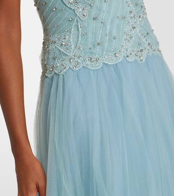 Vivienne embellished tulle gown | Costarellos