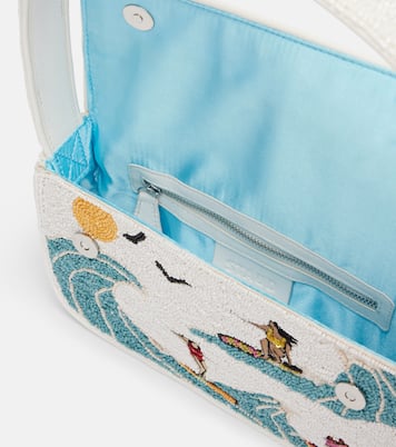 Tommy beaded sequined shoulder bag | Staud