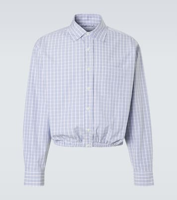 Chemise en coton à carreaux | Prada