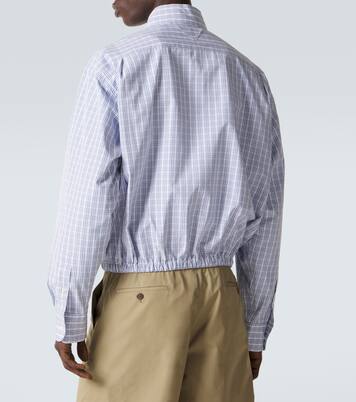 Chemise en coton à carreaux | Prada