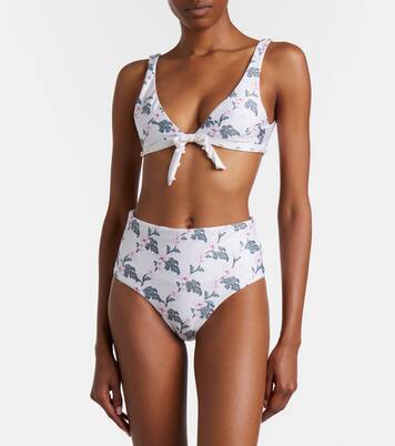 Magenta floral bikini bottoms | Agua by Agua Bendita