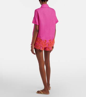 Bestickte Shorts aus Leinen | Farm Rio