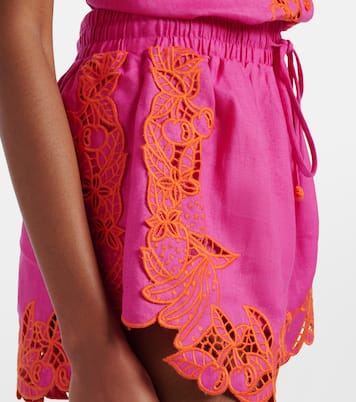 Bestickte Shorts aus Leinen | Farm Rio