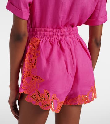 Bestickte Shorts aus Leinen | Farm Rio