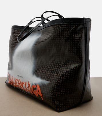 Tote Bag Snob Large aus Canvas mit Leder | Balenciaga