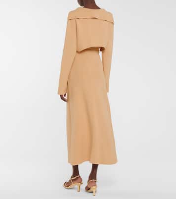 Ainsley cotton-blend midi skirt | Nanushka