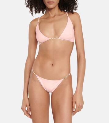 Haut de bikini triangle à ornements | Stella McCartney