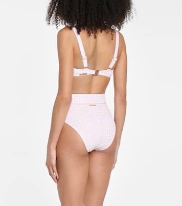 Haut de bikini Clara à carreaux | Alexandra Miro