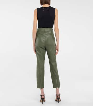 High-Rise-Hose Manuela aus Leder | Rta