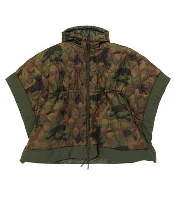 Hooded camouflage cape | Il Gufo