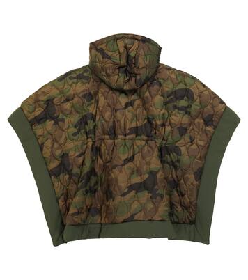 Hooded camouflage cape | Il Gufo