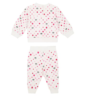 x Chiara Ferragni Baby printed sweater and sweatpants set | Monnalisa