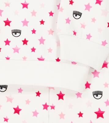 x Chiara Ferragni Baby printed sweater and sweatpants set | Monnalisa