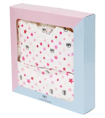 x Chiara Ferragni Baby printed sweater and sweatpants set | Monnalisa