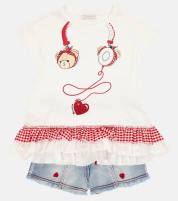 Printed cotton T-shirt | Monnalisa