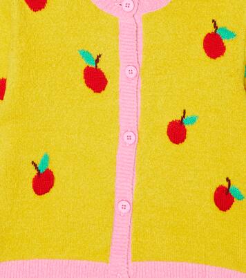 Intarsia cotton-blend cardigan | Stella McCartney Kids