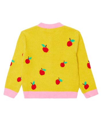 Intarsia cotton-blend cardigan | Stella McCartney Kids