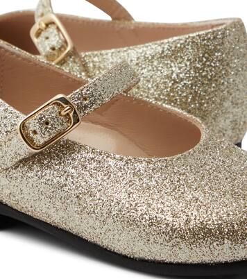 Baby glittered ballet flats | Il Gufo