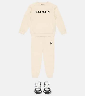 Logo cotton sweatpants | Balmain Kids