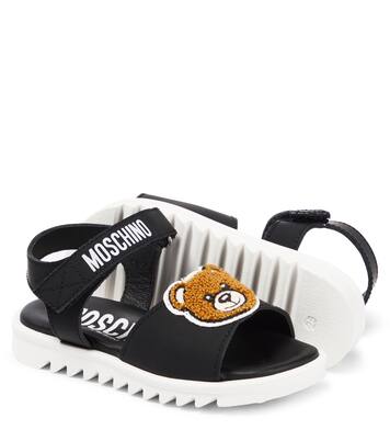 Sandalias de piel con logo | Moschino Kids