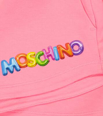 Logo cotton-blend jersey shorts | Moschino Kids